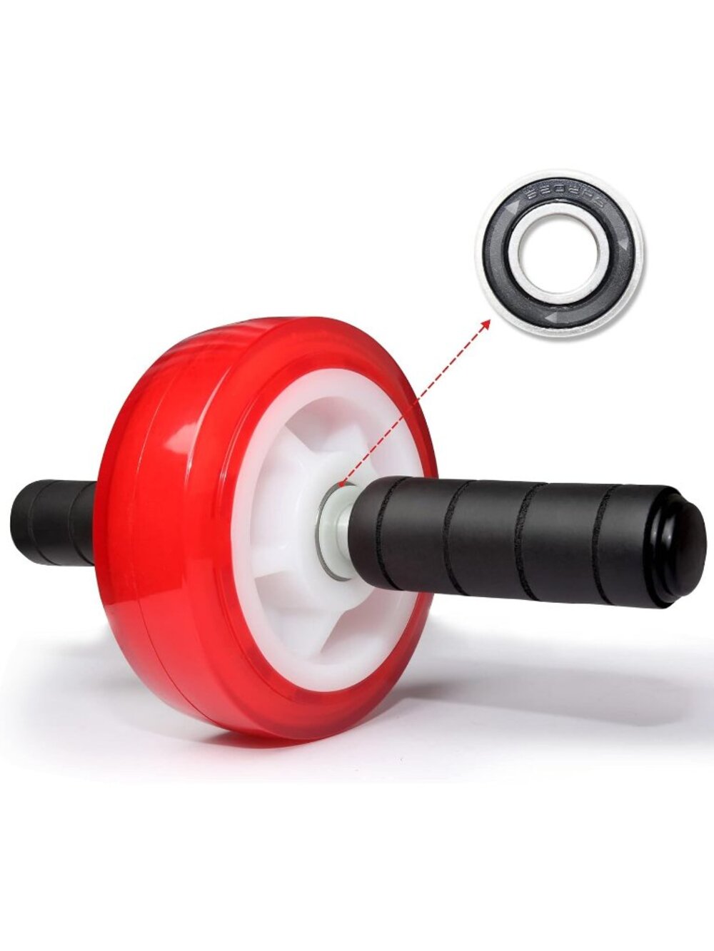 Heavy Duty Red Ab Roller Wheel 880 lbs Capacity Core Workout Equipment